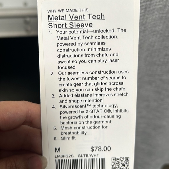 NWT lululemon athletica Gray Short Sleeve Tee - Picture 4 of 4